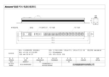 奥盛 12位PDU插座C19插座C13插座小五孔插座 63A漏电保护 接线盒
