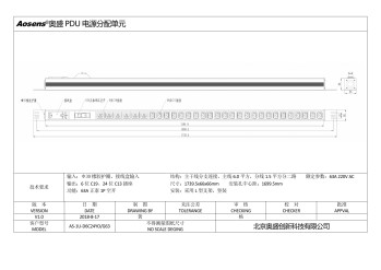 奥盛 30位PDU插座C19插座C13插座 63A正泰空开接线盒
